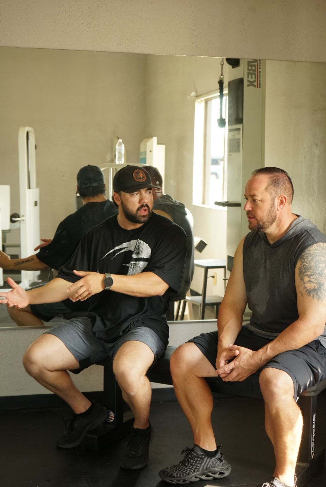 Coach Ty working with a client